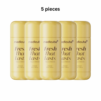 Medicube Kojic Acid Brightening
Deodorant (Vanilla & Pistachio) 83g Pack Of 5 pieces