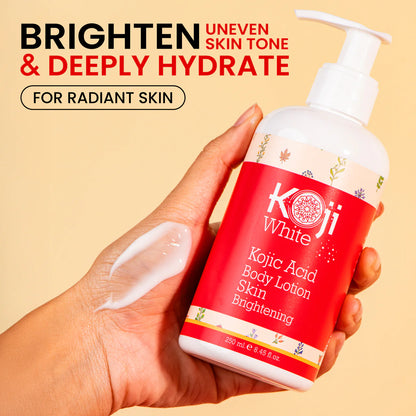 Koji White Kojic Acid Skin Brightning full body routine