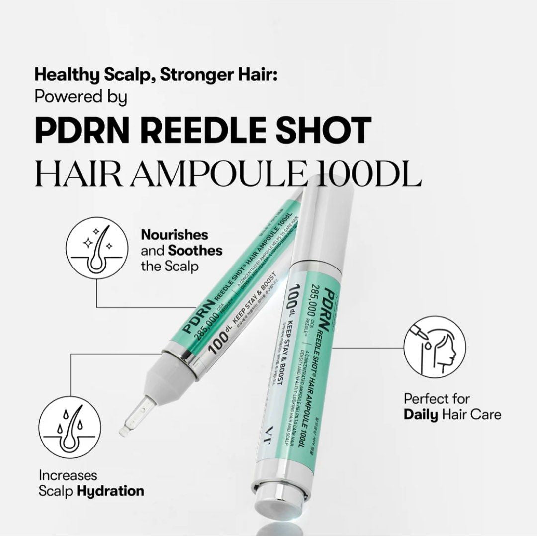 VT Cosmetics PDRN Reedle Shot Hair Ampoule 100dL 15 ml