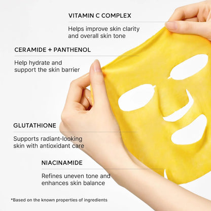 Arencia Vitamin C Booster Shot Mask Full Box of 5 Masks