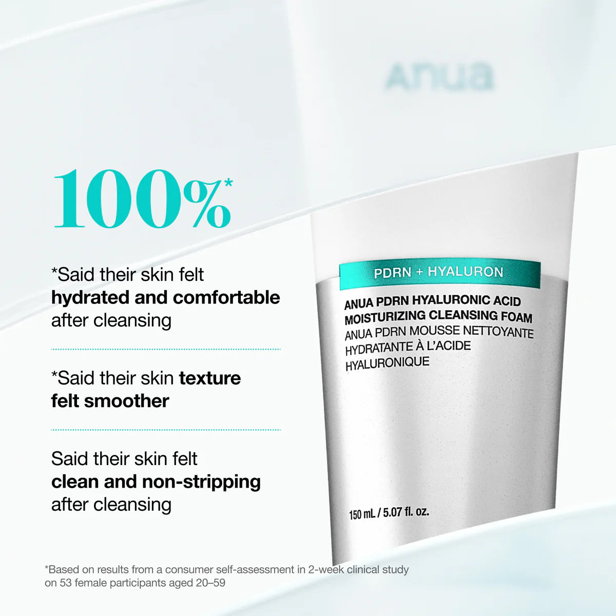 ANUA PDRN Hyaluronic Acid Moisturizing Cleansing Foam 150 ml