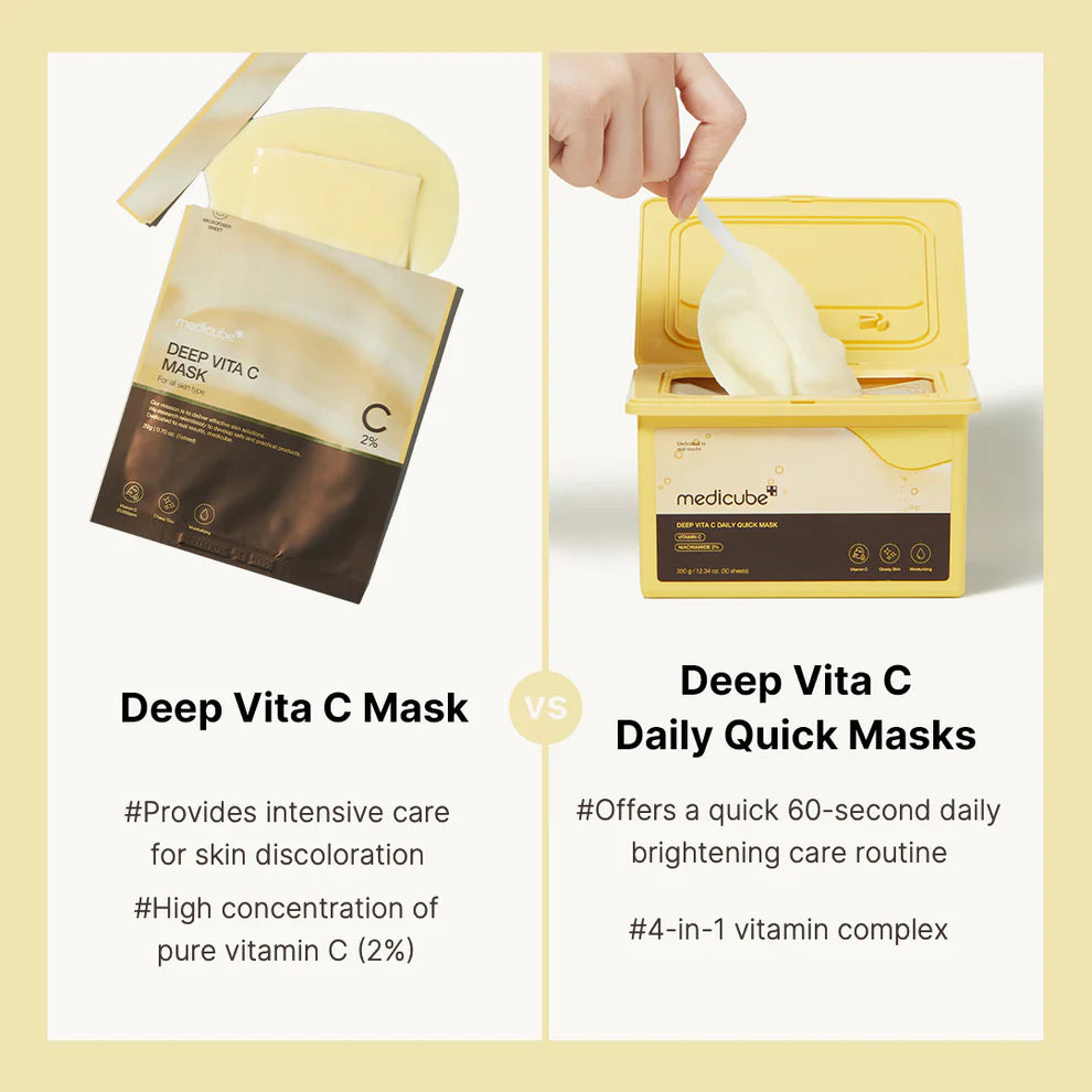 Medicube Deep Vita C Daily Quick
Masks 350g 30 Sheets