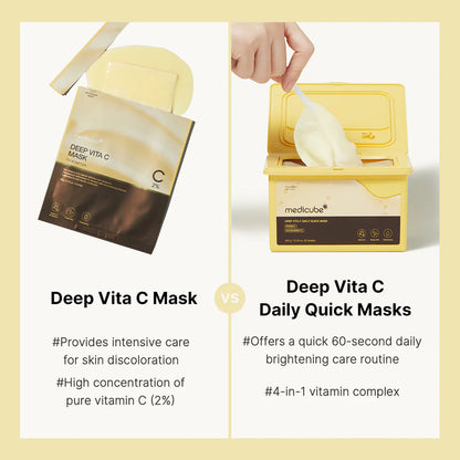 Medicube Deep Vita C Daily Quick
Masks 350g 30 Sheets