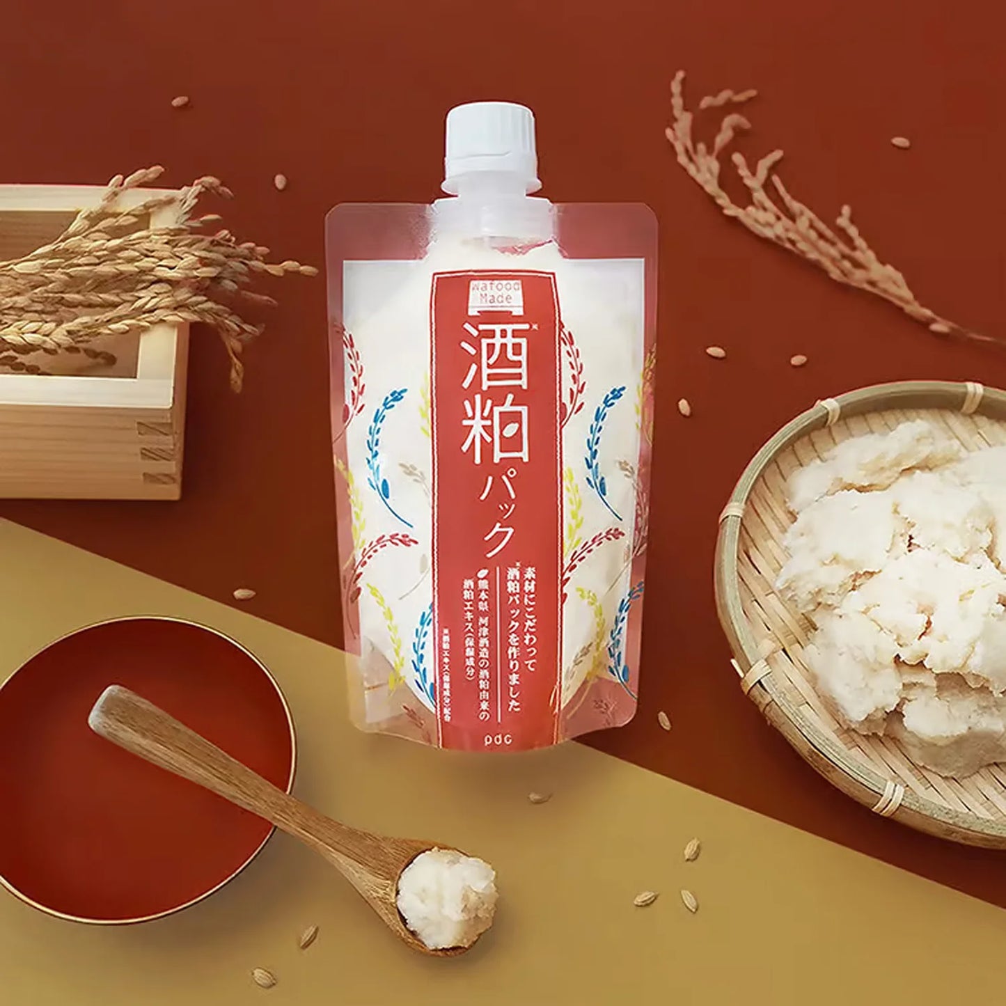 pdc Wafood Mask Made Sake Lees Fermented Rice Face Pack for Dull Skin 170g