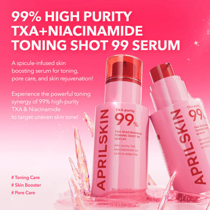 TXA Pink Glow Skincare Set 5 products full sized