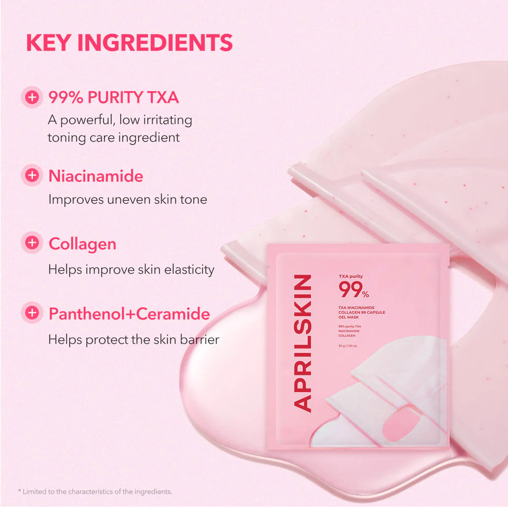 TXA Pink Glow Skincare Set 5 products full sized