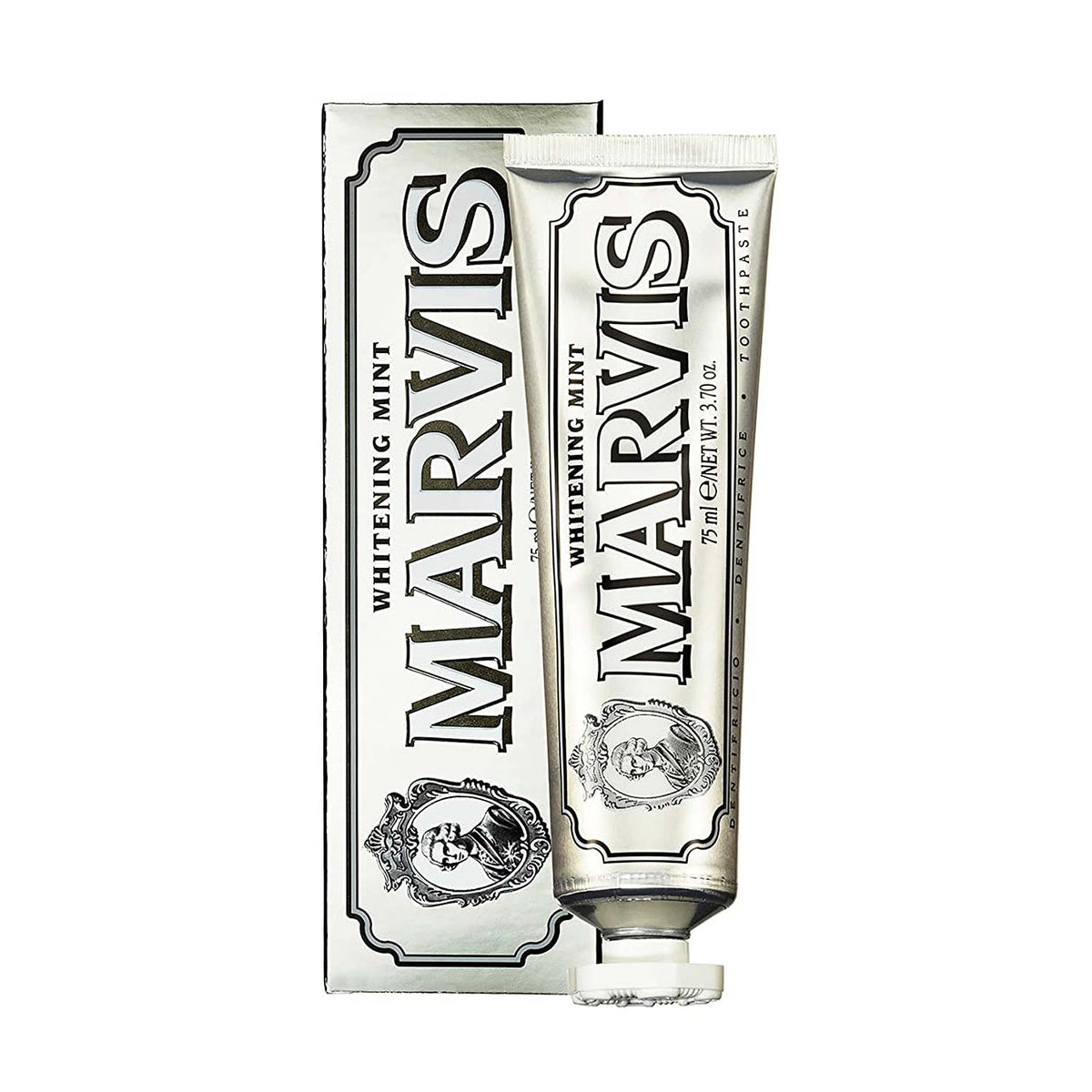 Marvis Whitening Toothpaste, Whitening Mint, Gluten Free, Fluoride free