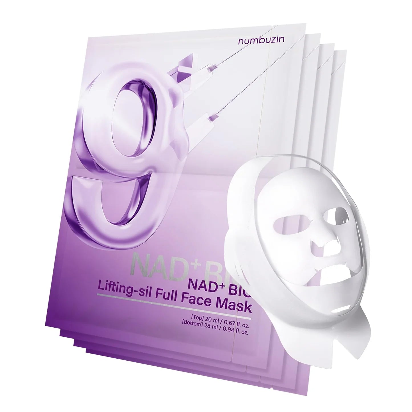 Numbuzin No.9 NAD Bio Lifting-sil Full Face Mask (1 box - 4 Mask)