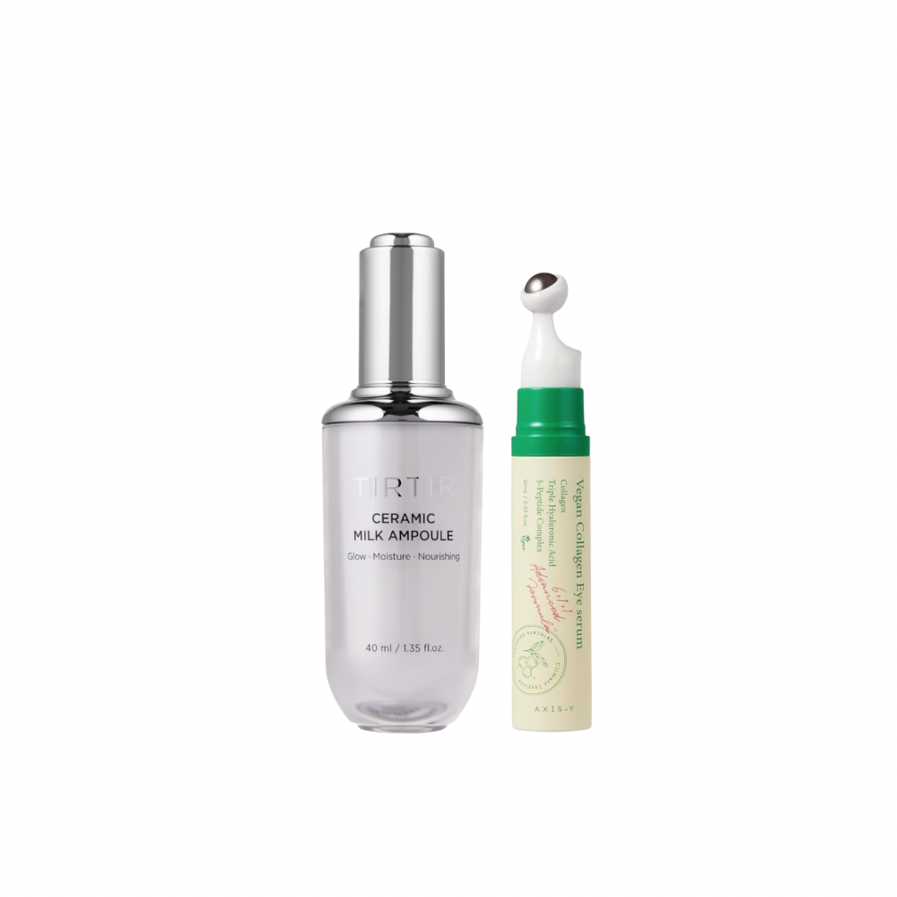 Makeup Prep Duo (full sized) AXIS-Y eye serum & TIRTIR ceramic milk ampoule