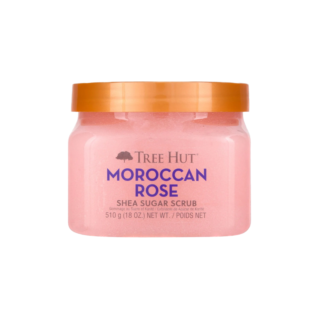 مقشر السكر بالورد المغربي وزبدة الشيا من تري هت