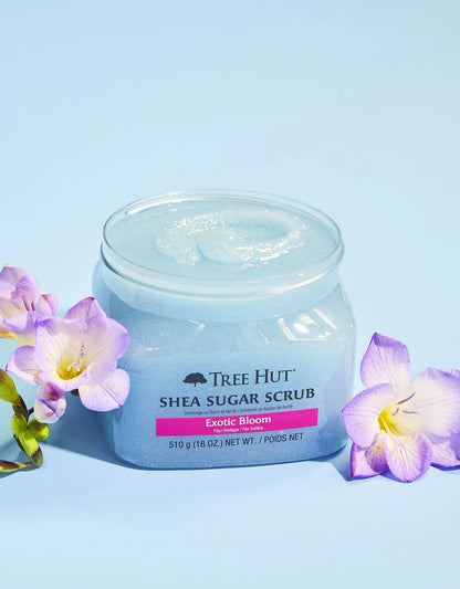 Exotic bloom shea sugar scrub Tree hut