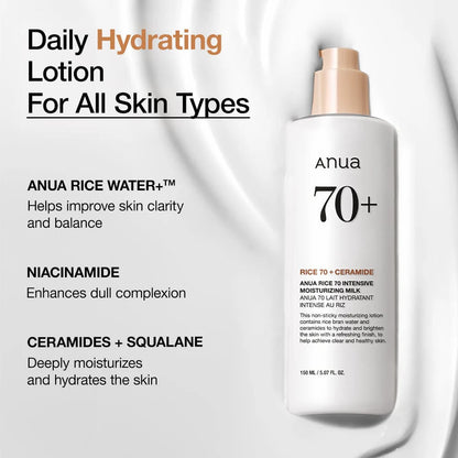 Anua Rice 70 Intensive Moisturizing Milk 150 ml