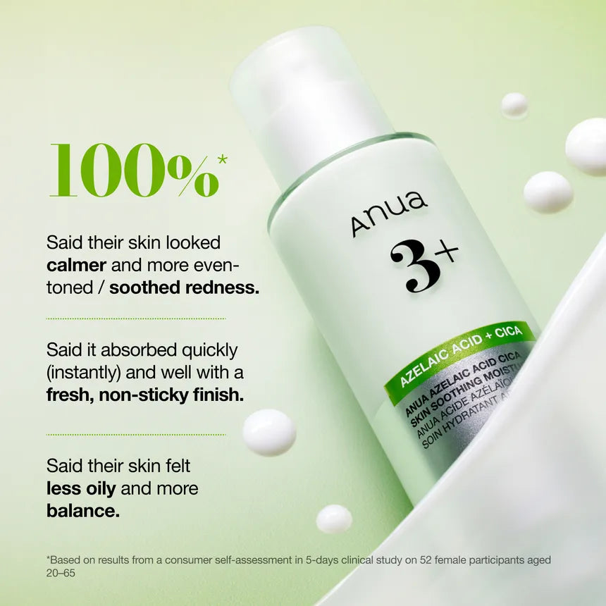 Anua , Azelaic Acid Cica soothing moisturizer , 100ml