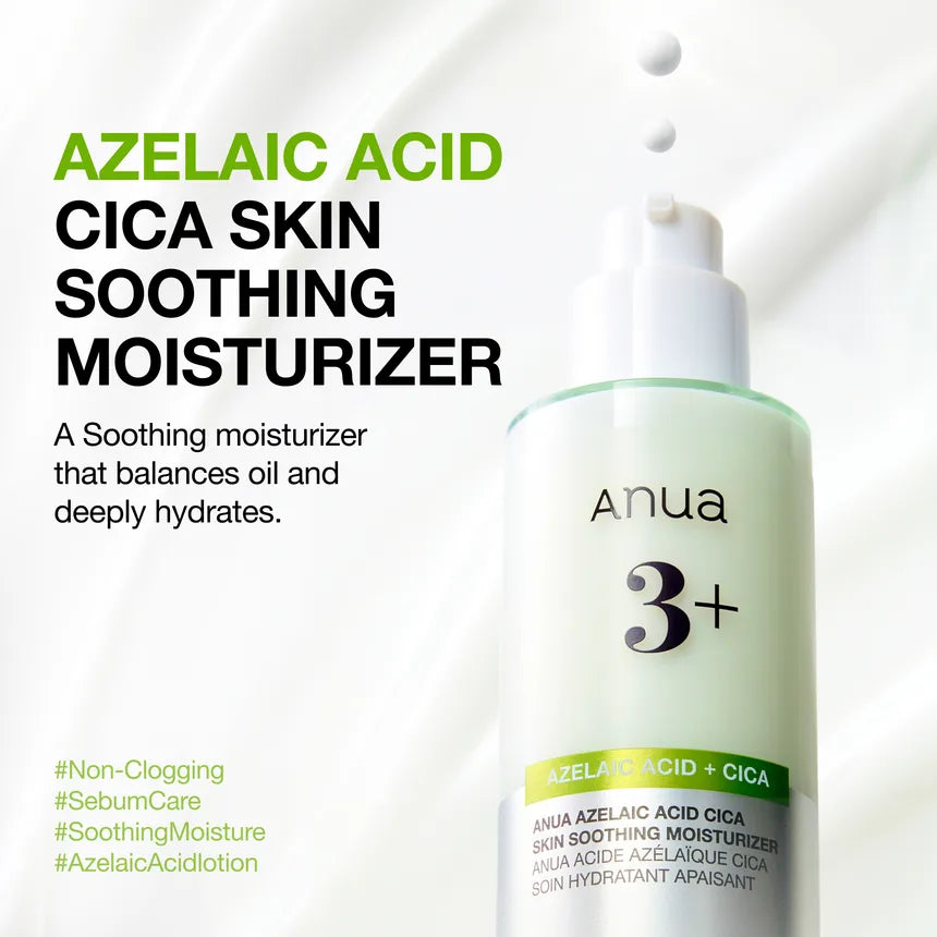 Anua , Azelaic Acid Cica soothing moisturizer , 100ml