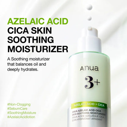 Anua , Azelaic Acid Cica soothing moisturizer , 100ml