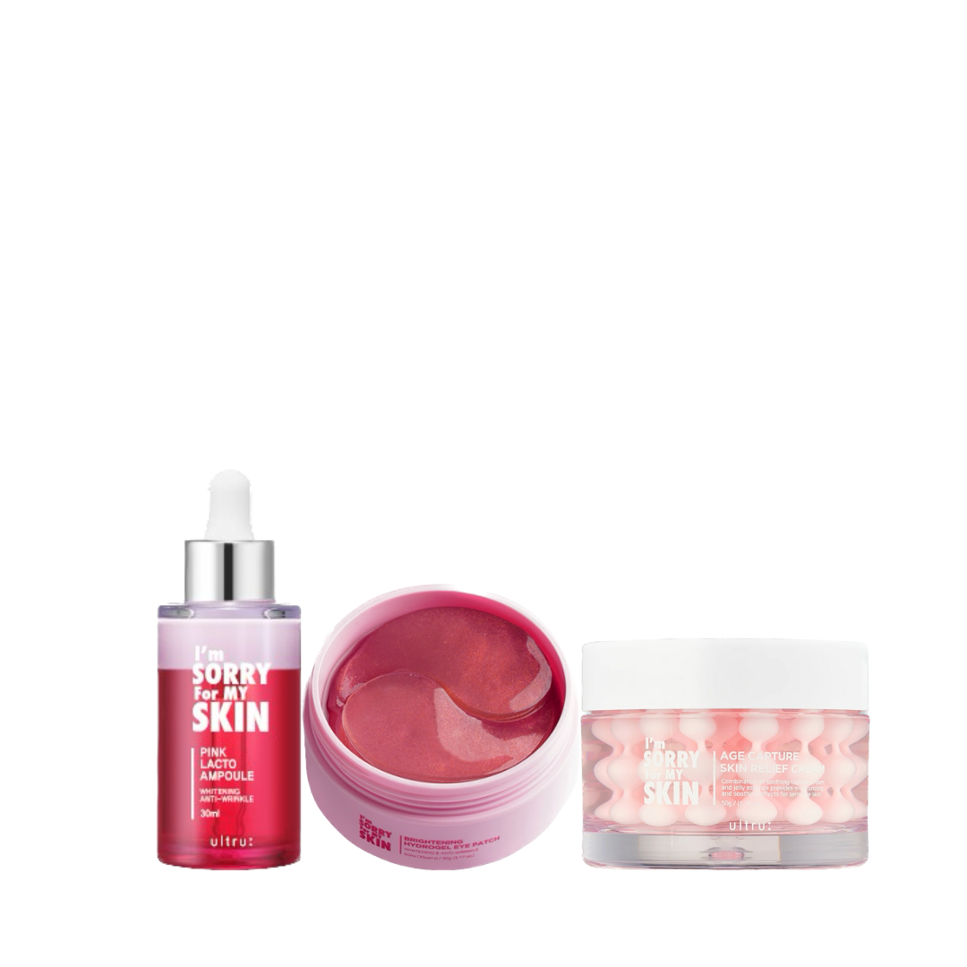 Sorry for my skin , pink collection for glow and bright skin 3 pcs