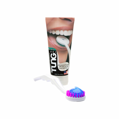 Tongue Scraper to Fight Bad Breath and Halitosis ( Tung Brush & Gel Kit)