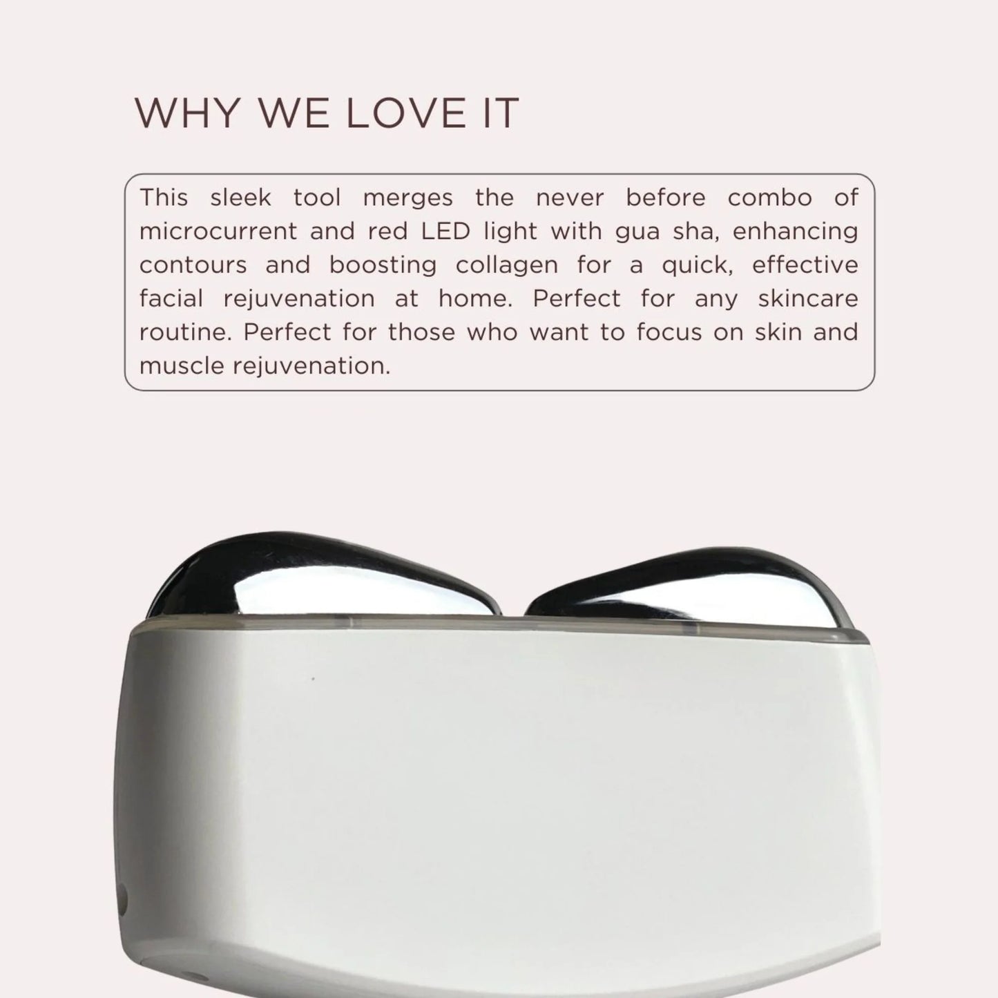 SLBNY Microcurrent Red Led Face & Neck Massager