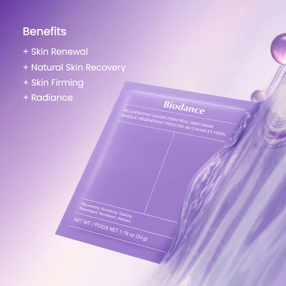 Biodance Rejuvenating Caviar PDRN Real Deep Mask 34g 4ea (1BOX)