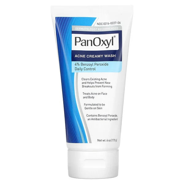 PanOxyl, Acne Creamy Wash, Benzoyl Peroxide 4% Daily Control