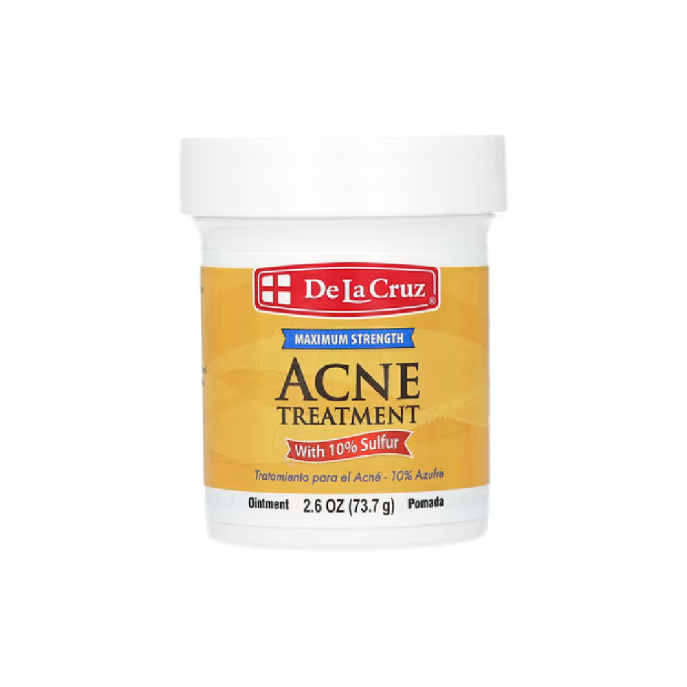 De La Cruz , Acne Treatment Ointment with 10% Sulfur, Maximum Strength , (73.7 g)