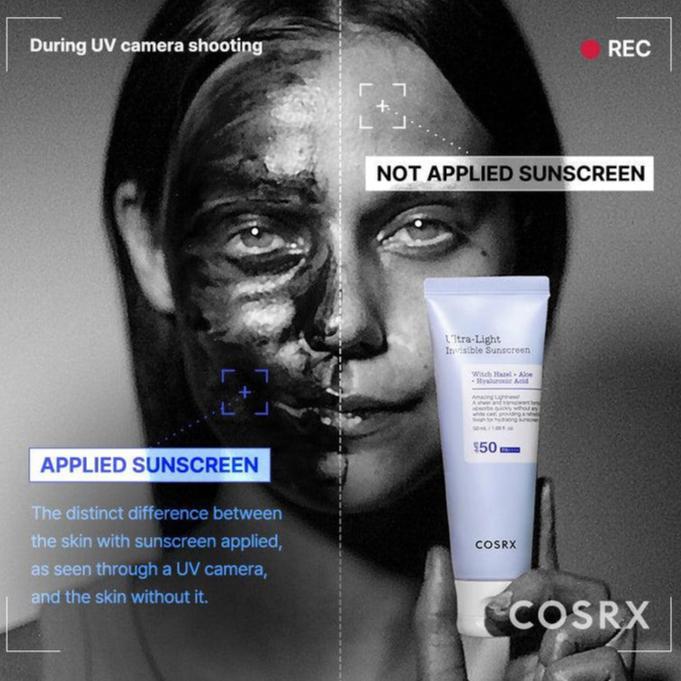 كوسركس، واقي شمس خفيف للغاية غير مرئي بعامل حماية من الشمس 50+PA++++، 50 مل