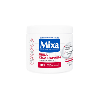 Mixa Urea Cica Repair+ 10% Renewing Cream 400ml