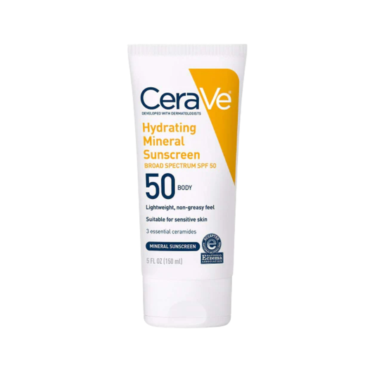 CeraVe Hydrating Mineral Sunscreen SPF50 Body 150ml