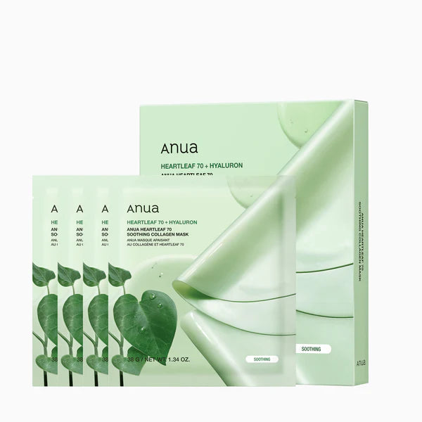 Anua Heartleaf 70 Soothing Collagen Mask 4 Sheet