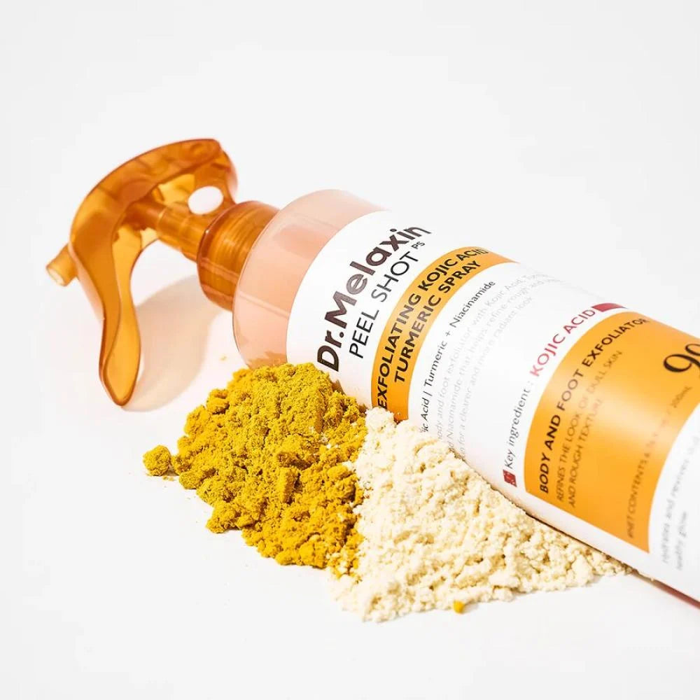 Dr. Melaxin Kojic Acid & Turmeric peeling  Body Scrub Spray 200ml