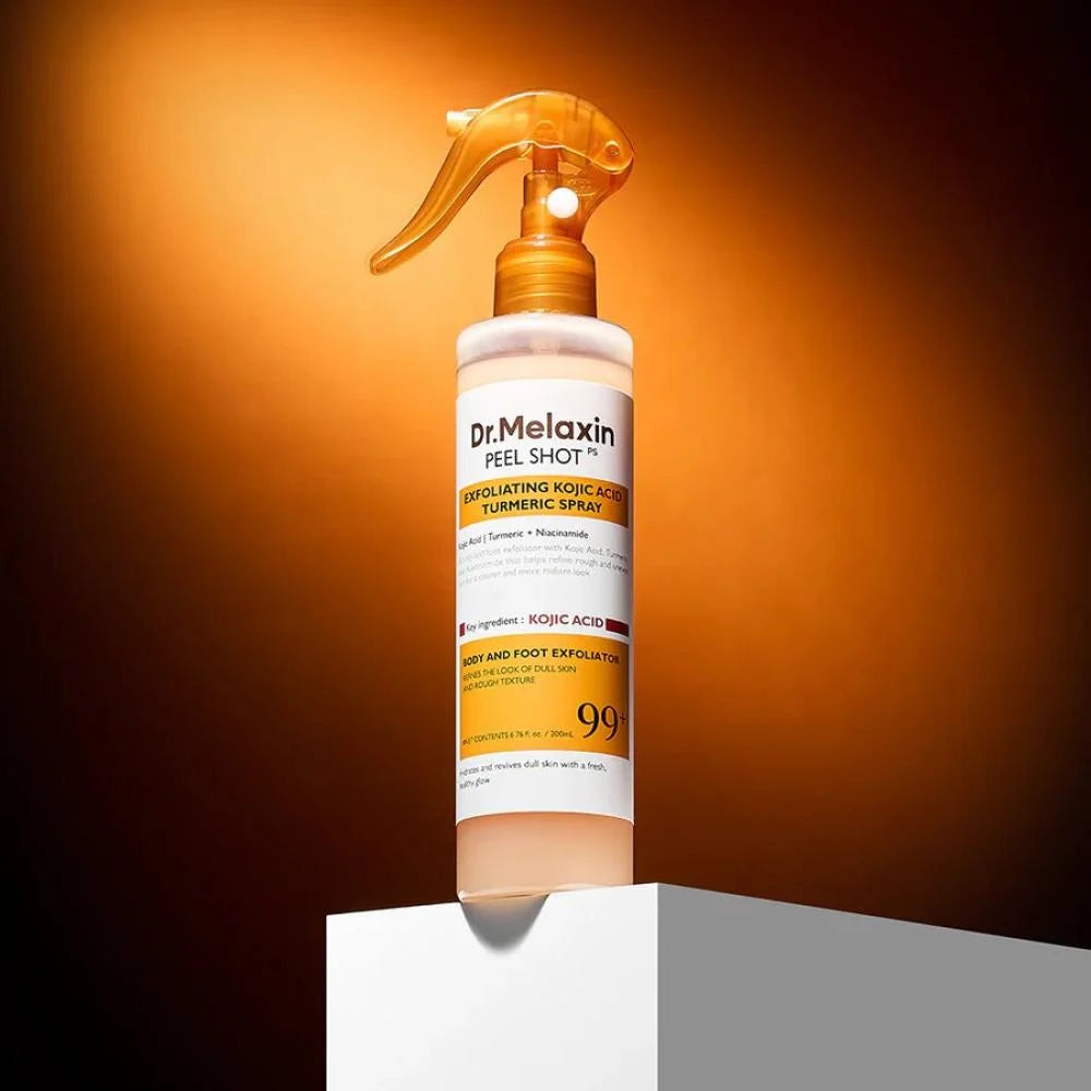 Dr. Melaxin Kojic Acid & Turmeric peeling  Body Scrub Spray 200ml