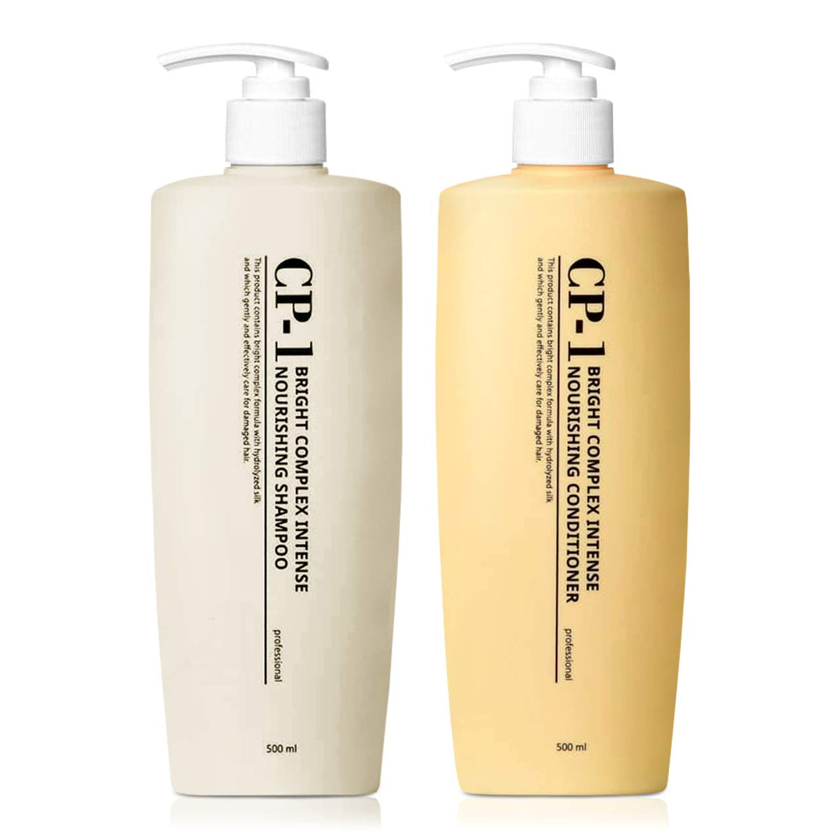 CP-1 Nourishing Shampoo Conditioner 500ml SET Korean Beauty for Dry Damaged Hair with Premium Keratin & Protein, XL size