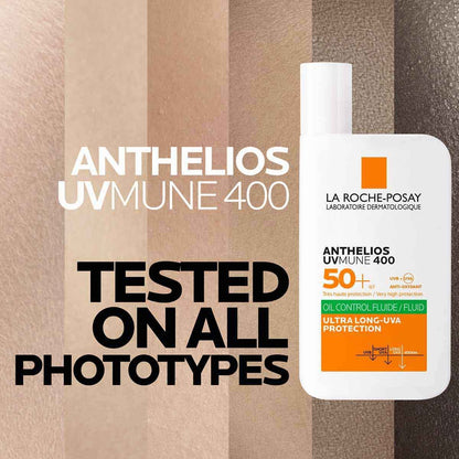 La Roche Posay Anthelios UVMune 400 Oil Control Fluid Sunscreen SPF50+ 50ml