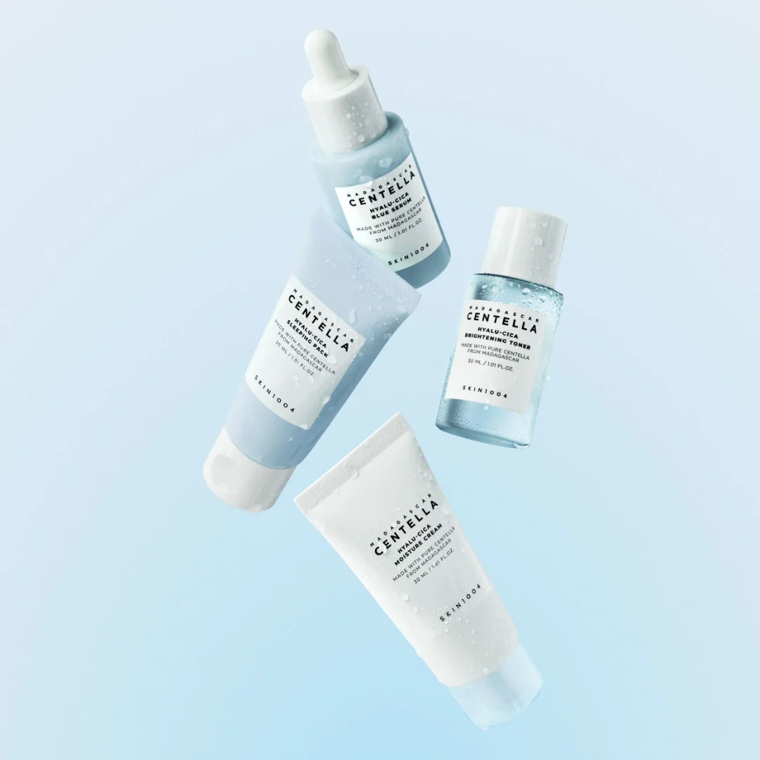 SKIN1004 Hyalu-Cica Travel Kit | 4-Piece Hydration Set