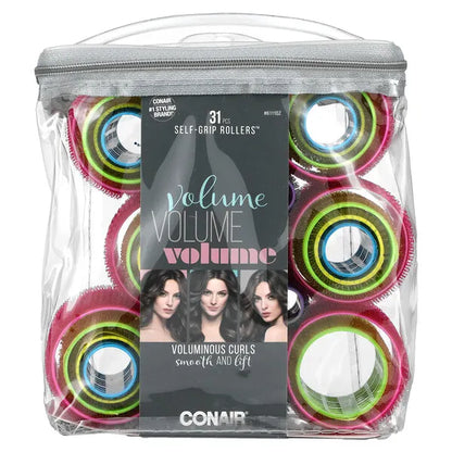 Self Grip Rollers, Voluminous Curls (31 Pieces)