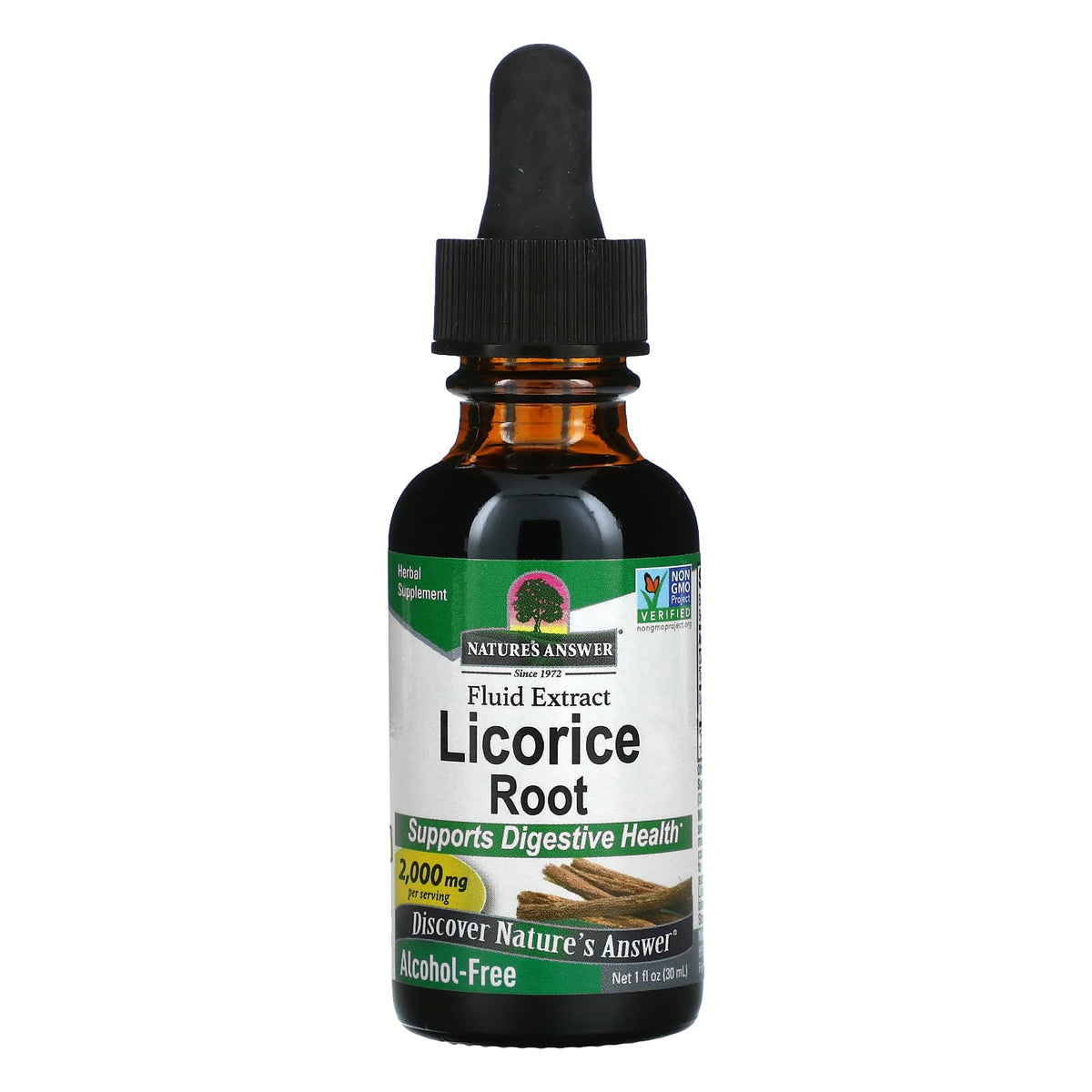 Nature's Answer , Licorice Root , Fluid Extract , Alcohol-Free , 2,000 mg , 30 ml